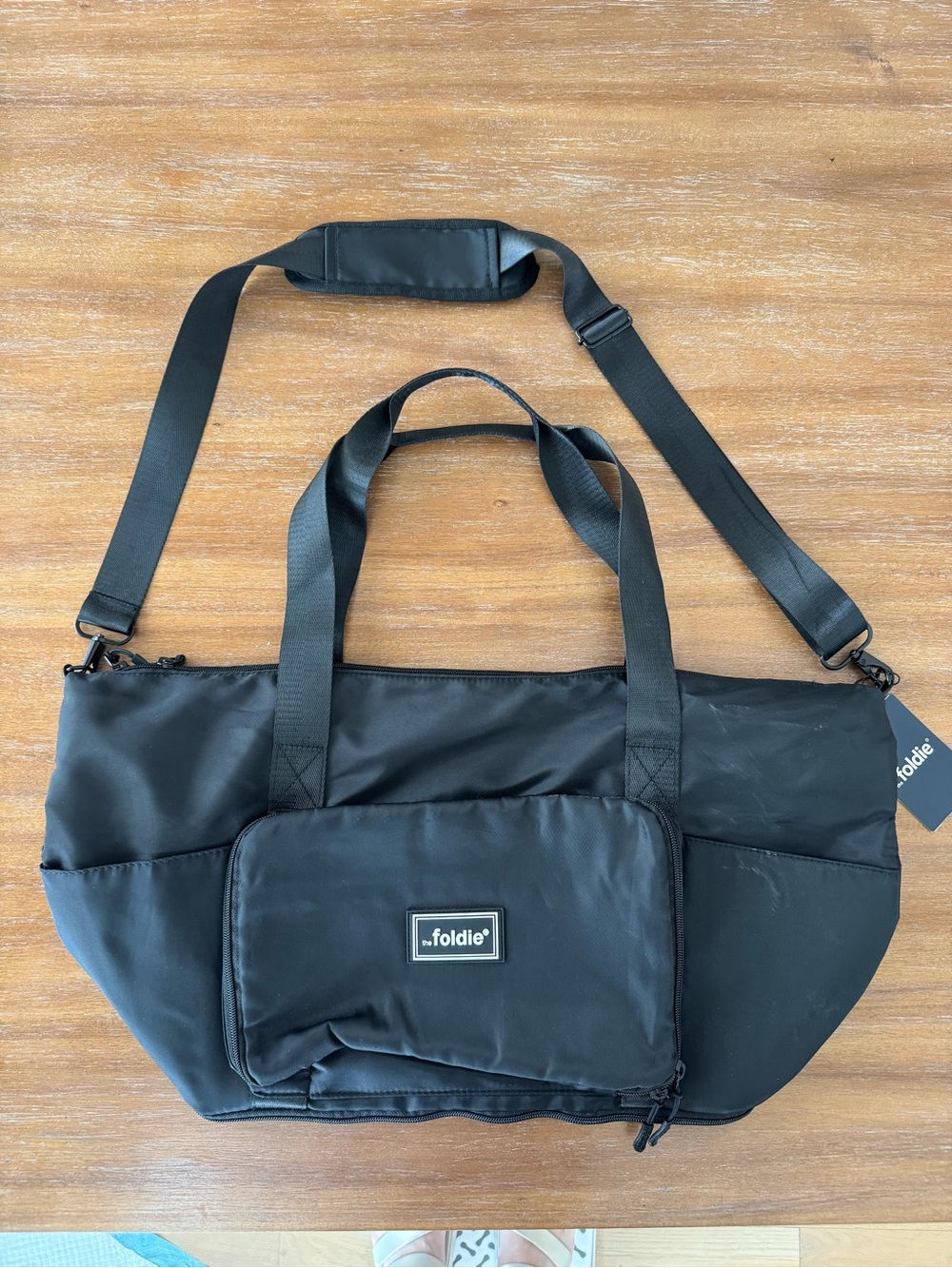 Black Convertible Travel Tote